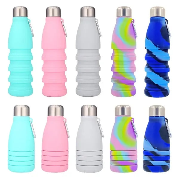 18oz Creative Design Food Grade Silicone Folding Wate