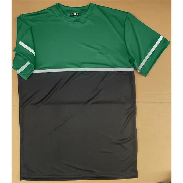 Breathable 100% Polyester T-Shirt with Mesh Ventilati