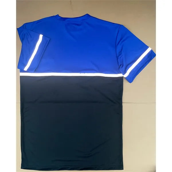 Breathable 100% Polyester T-Shirt with Mesh Ventilati