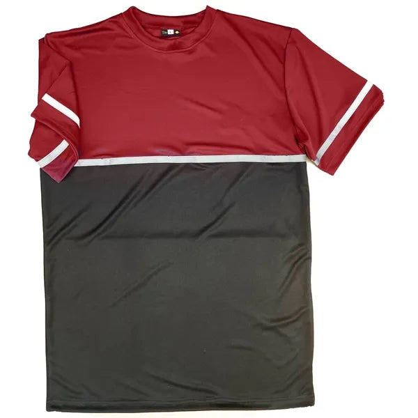 Breathable 100% Polyester T-Shirt with Mesh Ventilati