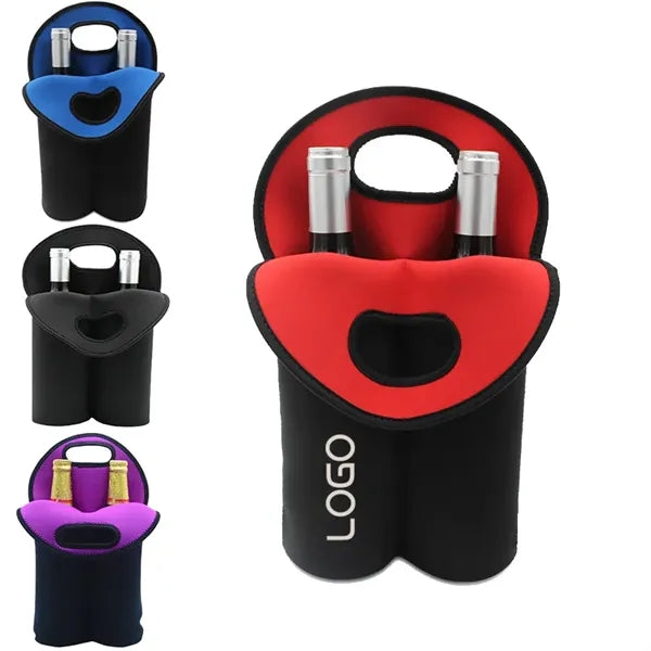 Handheld Neoprene Wine Bottle Bag Protective Sleeve Holder