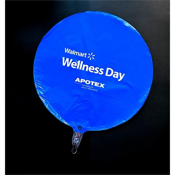 18'' Round Custom Printed Foil Balloon - 1 colour on 2 sides