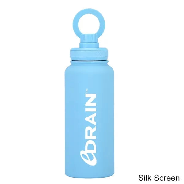 34 oz Vacuum Thermal Water Cup with Rotating Phone Holder
