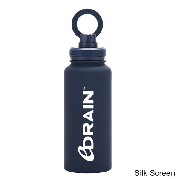 34 oz Vacuum Thermal Water Cup with Rotating Phone Holder