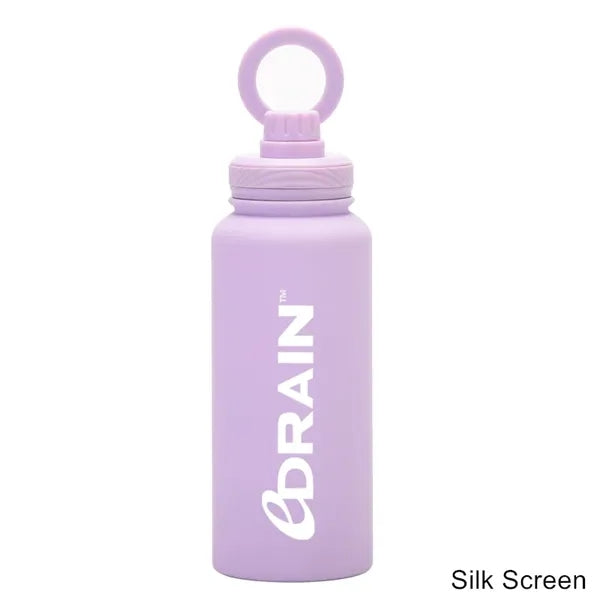 34 oz Vacuum Thermal Water Cup with Rotating Phone Holder