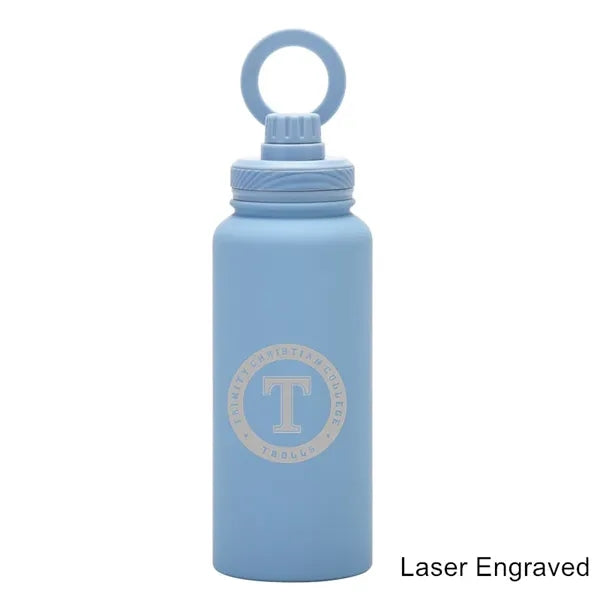 34 oz Vacuum Thermal Water Cup with Rotating Phone Holder