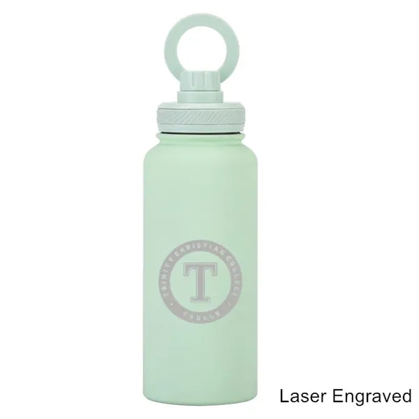 34 oz Vacuum Thermal Water Cup with Rotating Phone Holder
