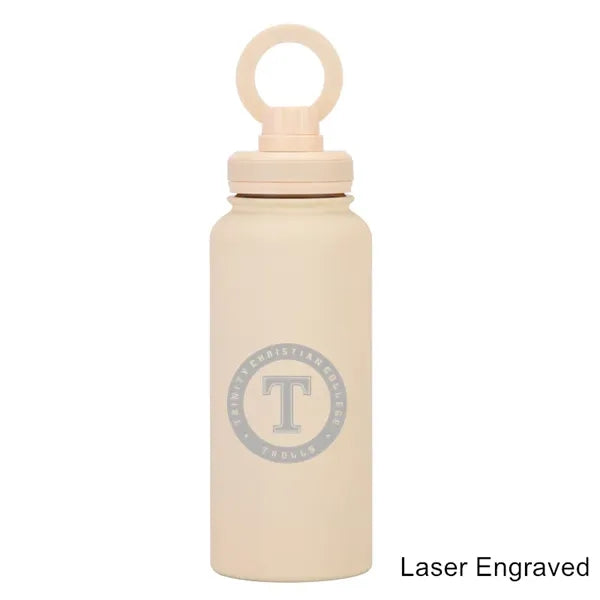 34 oz Vacuum Thermal Water Cup with Rotating Phone Holder