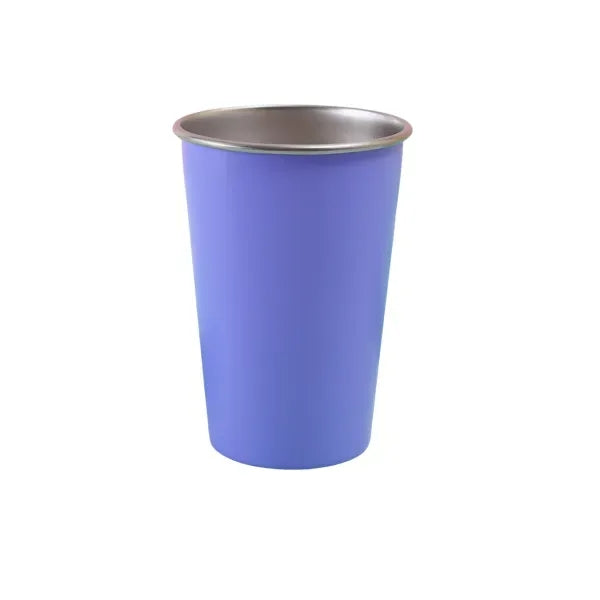 Single Stainless Steel Rolled Rim Camping Wine Glass