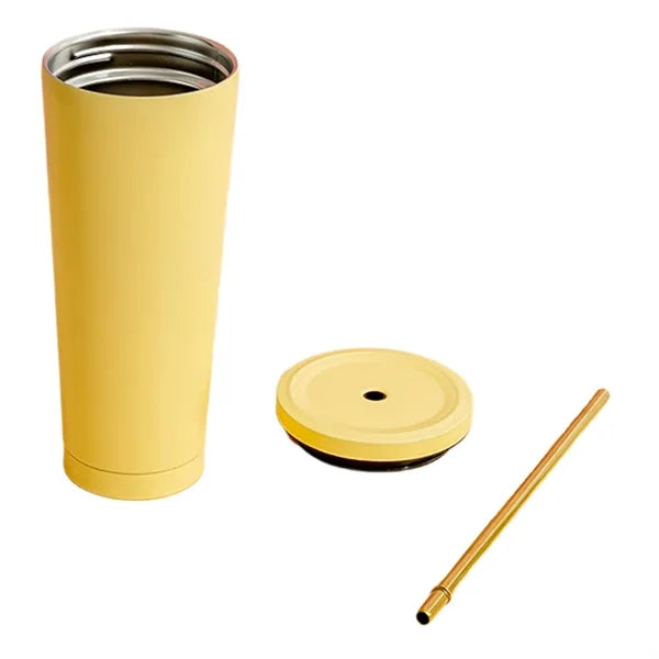 25 oz Steel Vacuum Insulated Tumbler with Straw