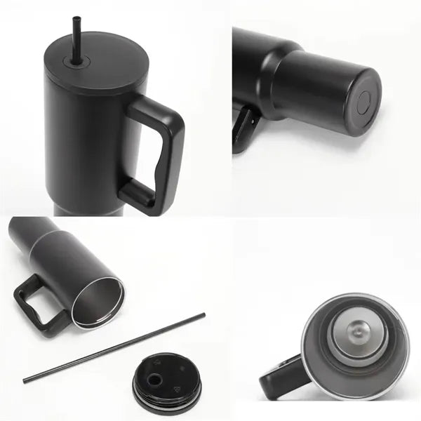 40 oz Tumbler with Handle and Straw Lid