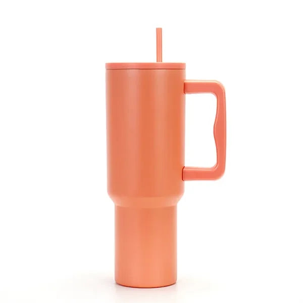 40 oz Tumbler with Handle and Straw Lid