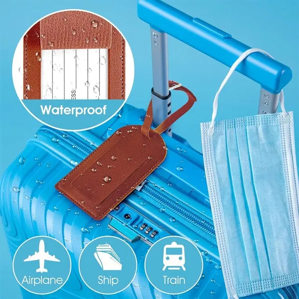 PU Leather Luggage Tag