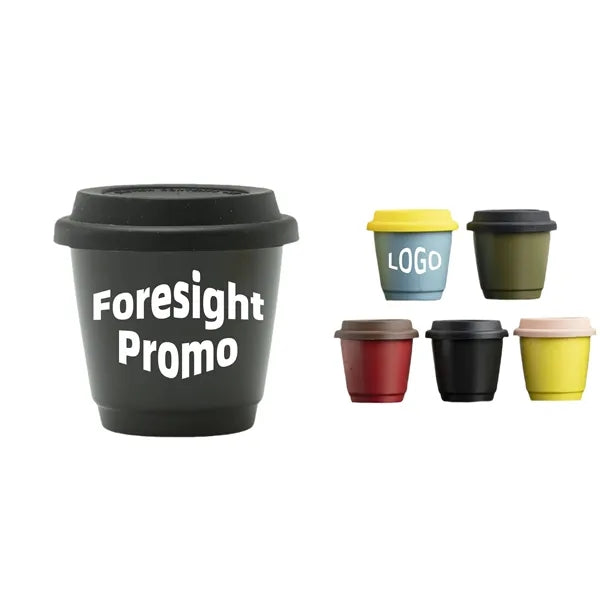 8.5oz Ceramic Portable Travel Coffee Mugs with Silicone Lids