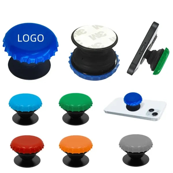 Retractable Bottle Cap Phone Grip Holder