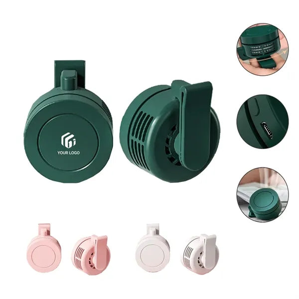 Travel mini portable rechargeable waist clip personal fan