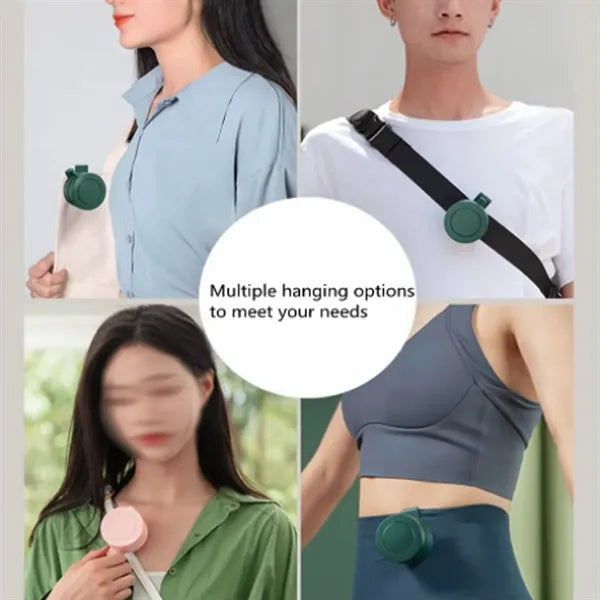 Travel mini portable rechargeable waist clip personal fan