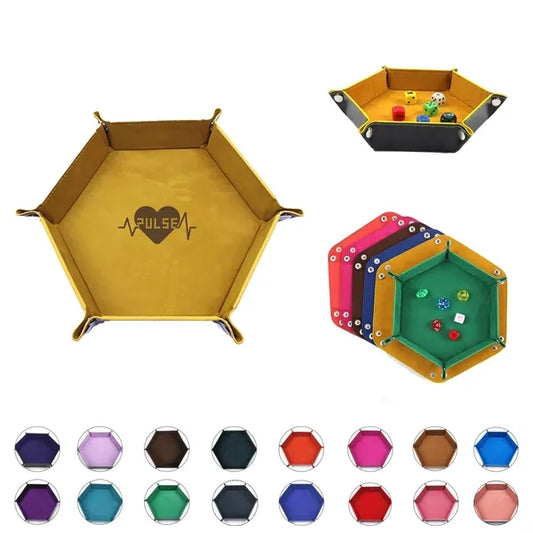 Foldable PU Leather Dice Trays