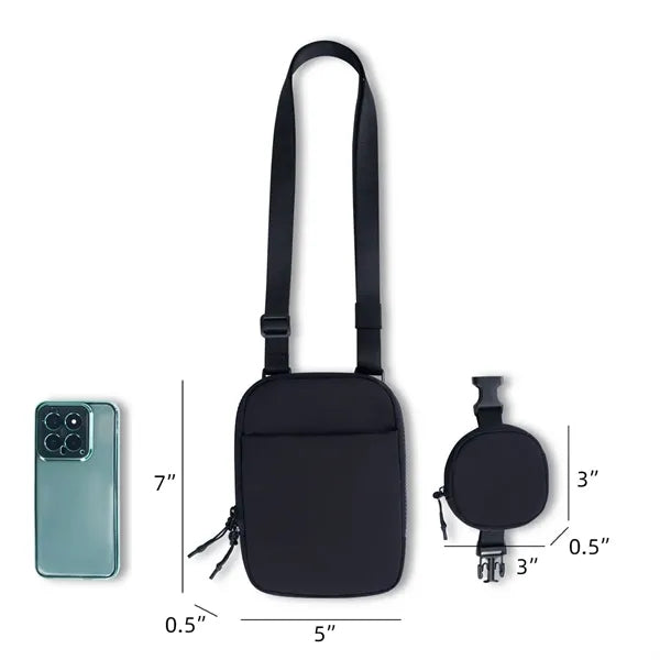 Crossbody Bag with Removable Small Pouch