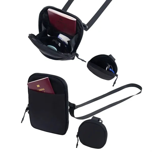 Crossbody Bag with Removable Small Pouch
