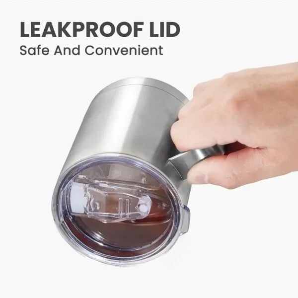 12oz Stainless Steel Insulated Coffee Mug With Handle