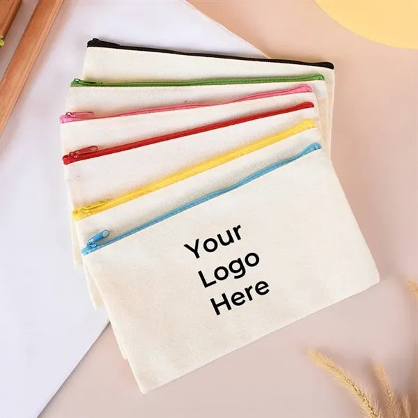 Durable Cotton Canvas Pencil Bag