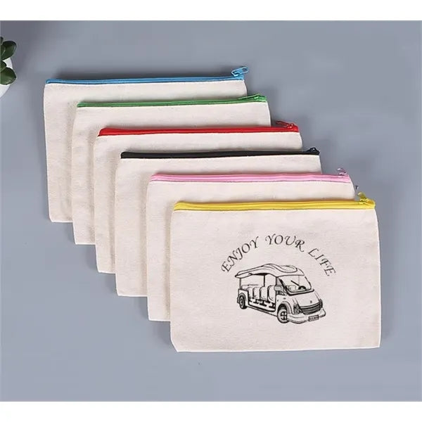 Durable Cotton Canvas Pencil Bag