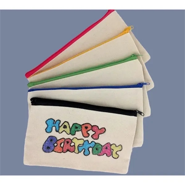 Durable Cotton Canvas Pencil Bag