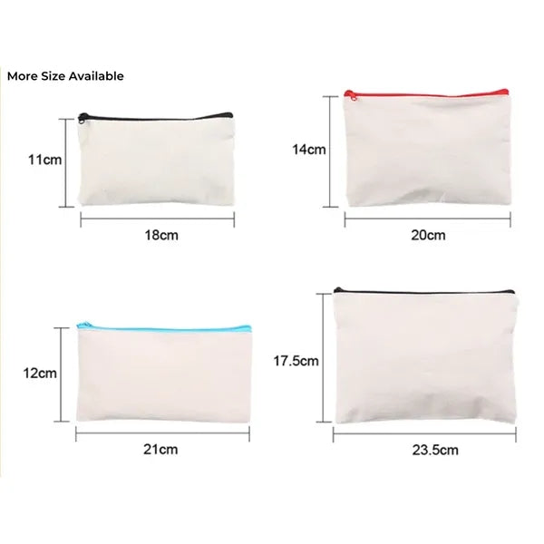 Durable Cotton Canvas Pencil Bag