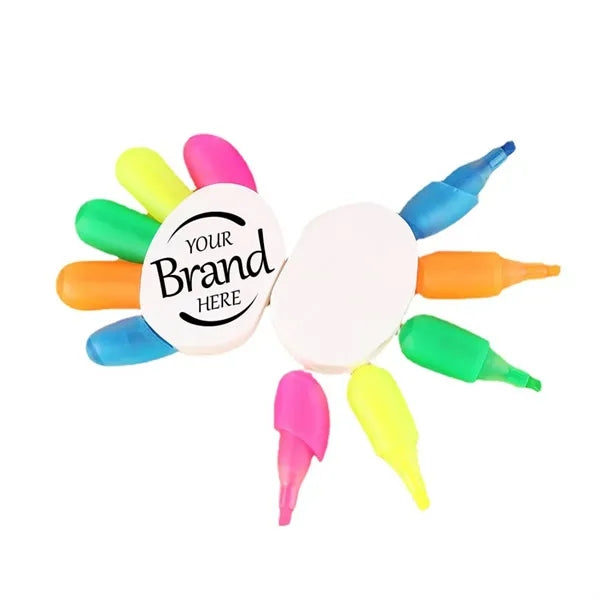 Creative 5 Color in 1 Hands Shape Highlighter Marker