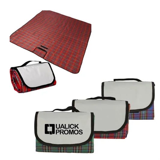 Acrylic Checkered Picnic Blanket with Waterproof Coating