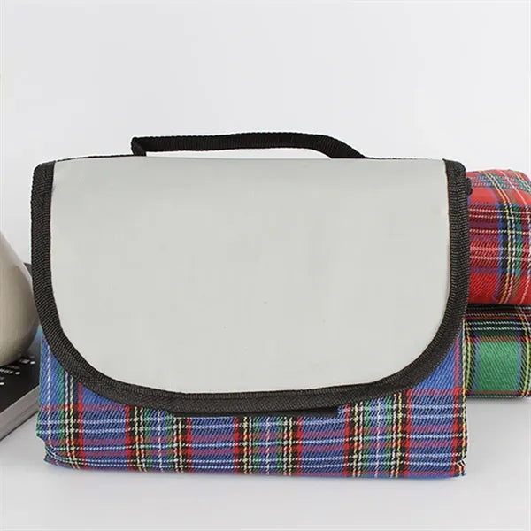 Acrylic Checkered Picnic Blanket with Waterproof Coating