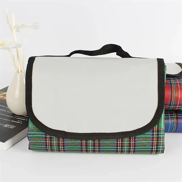 Acrylic Checkered Picnic Blanket with Waterproof Coating