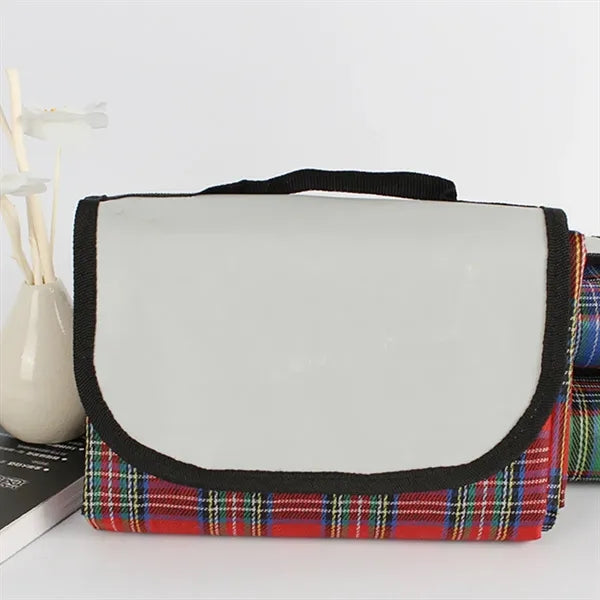 Acrylic Checkered Picnic Blanket with Waterproof Coating