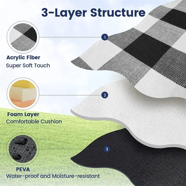 Picnic Outdoor Blankets Waterproof Sand Free Beach Mat