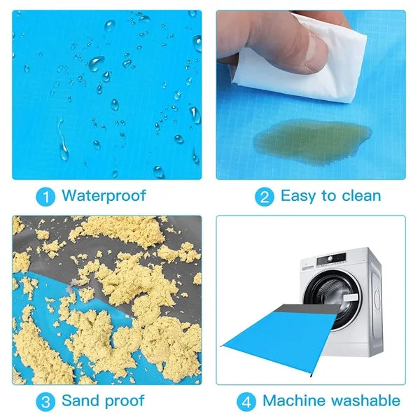 Waterproof Foldable Polyester Beach Blanket for Outdoor