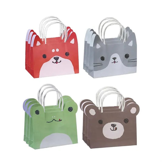 Paper Animal Shape Gift Bag with Handle Dog Birthday Party
