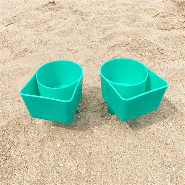 Beach Cup Holder with Pocket