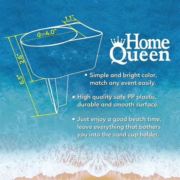 Beach Cup Holder with Pocket