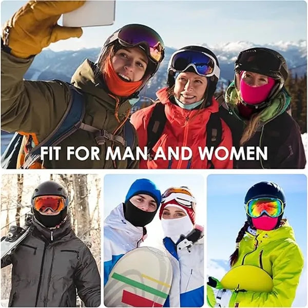 Fleece face mask neck protection, cold-proof and warm