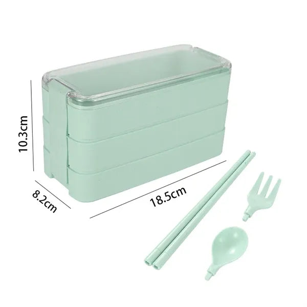 900ml Wheat Straw Lunch Bento Box