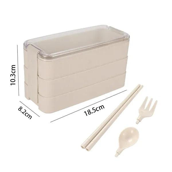 900ml Wheat Straw Lunch Bento Box