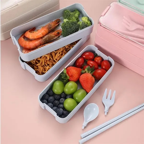 900ml Wheat Straw Lunch Bento Box