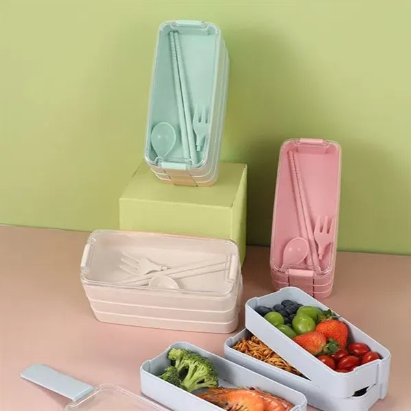 900ml Wheat Straw Lunch Bento Box