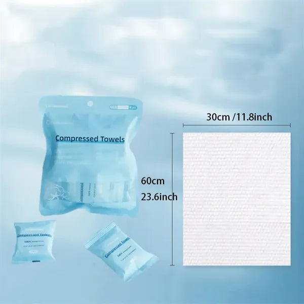 Disposable Compressed Towel 6 pcs pack bag
