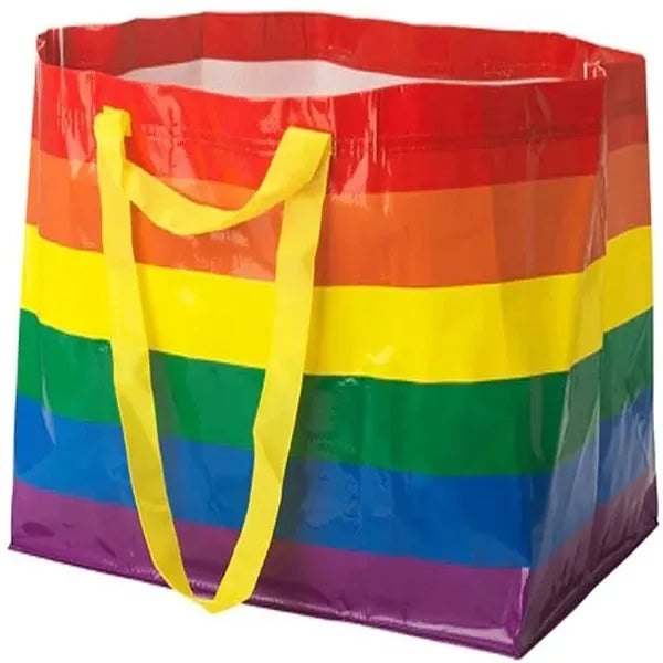 Rainbow PP woven Grocery Bags