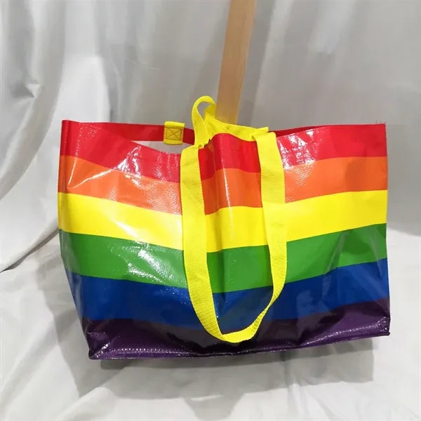 Rainbow PP woven Grocery Bags