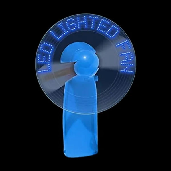 Mini Handheld LED Programmable Fan Battery Included