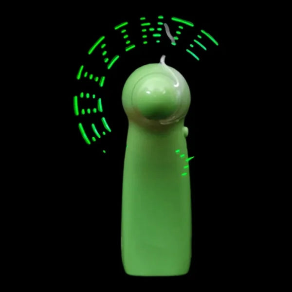 Mini Handheld LED Programmable Fan Battery Included