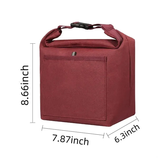 Durable Roll-Top Insulated Lunch Tote Bag for Work & Travel